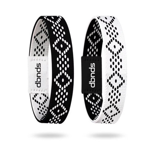 Founder Edition wristbands, black and white